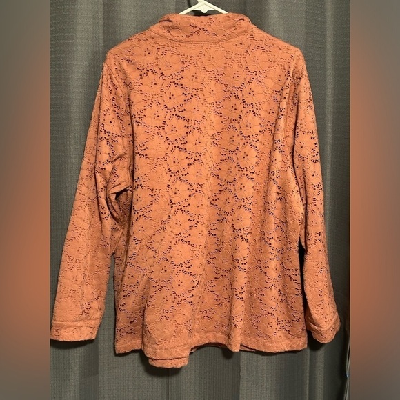 Denim and Company Lace Jacket with Pockets - Picture 2 of 6